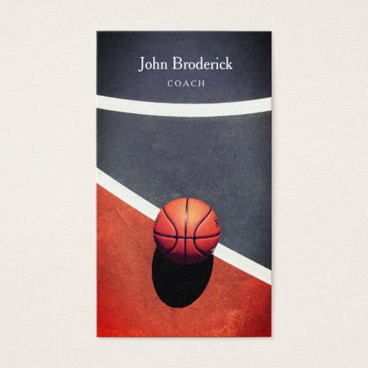 Berufliche Basketball-Trainer-Schulkarte (Vorderseite)