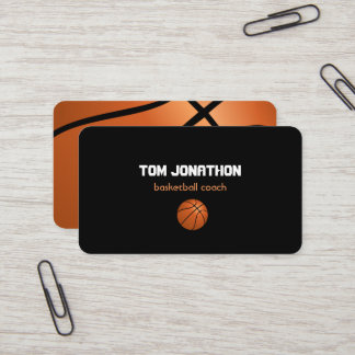berufliche Basketballtrainer-Visitenkarte Visitenkarte