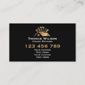 Berufliche Bauhandyman-Handyhandwerkwerkzeuge Visitenkarte (Rückseite)