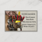 Berufliche Bauhandyman-Handyhandwerkwerkzeuge Visitenkarte (Vorderseite)