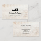 Berufliche Bauweise und Flugzeug aus Holz Visitenkarte (Vorne/Hinten)