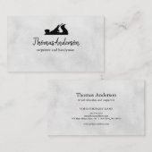 Berufliche Bauweise und Flugzeug aus Holz Visitenkarte (Vorne/Hinten)