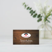 Berufliche Bauweise und Flugzeug aus Holz Visitenkarte (Stehend Vorderseite)