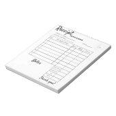 Berufliche benutzerdefinierte Einnahmen für Busine Notizblock (Rotiert)