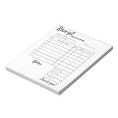 Berufliche benutzerdefinierte Einnahmen für Busine Notizblock (Rotiert)