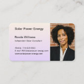 Berufliche benutzerdefinierte HeadShot-Visitenkart Visitenkarte (Vorderseite)