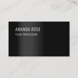 Berufliche Beratung Minimalismus Elegant Schwarz Visitenkarte