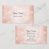 Berufliche Beratung Modernes Weißes Rose Visitenkarte (Vorne/Hinten)