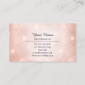 Berufliche Beratung Modernes Weißes Rose Visitenkarte (Rückseite)