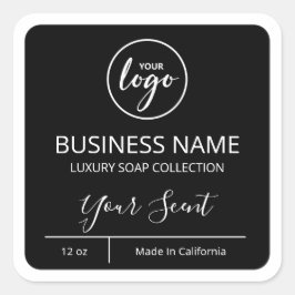 Berufliche Beschriftungen/Anschlagwerbung mit Logo Quadratischer Aufkleber