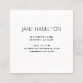 Berufliche Bestellkarte für das benutzerdefinierte Terminkarte (Rückseite)