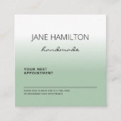 Berufliche Bestellkarte für das benutzerdefinierte Terminkarte (Vorderseite)