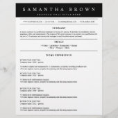 Berufliche Bewerbung (Vorderseite)