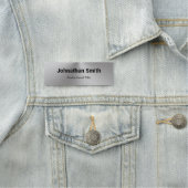 Berufliche Bezeichnung für den Firmensilber und de Namensschild (Beispiel)