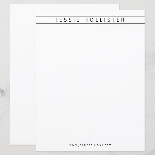 Berufliche Bezeichnung und Informationen (Vorne/Hinten)