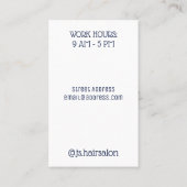 Berufliche Bildabdeckung Visitenkarte (Rückseite)