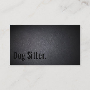 Berufliche Black Out Dog Sitter Visitenkarte