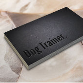 Berufliche Black Out Dog Training Business Card Visitenkarte