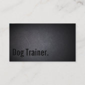 Berufliche Black Out Dog Training Business Card Visitenkarte (Vorderseite)