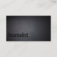 Berufliche Black-Out-Journalistenkarte
