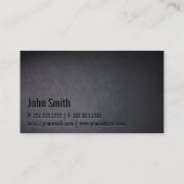 Berufliche Black Out Piloten Business Card Visitenkarte (Rückseite)