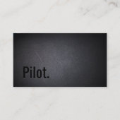 Berufliche Black Out Piloten Business Card Visitenkarte (Vorderseite)