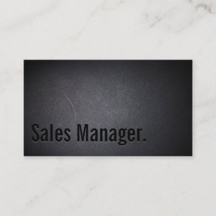 Berufliche Black Out Sales Manager-Visitenkarte Visitenkarte