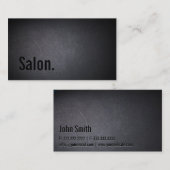 Berufliche Black Out Salon Business Card Visitenkarte (Vorne/Hinten)