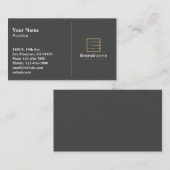 Berufliche Black Split Business Card Visitenkarte (Vorne/Hinten)
