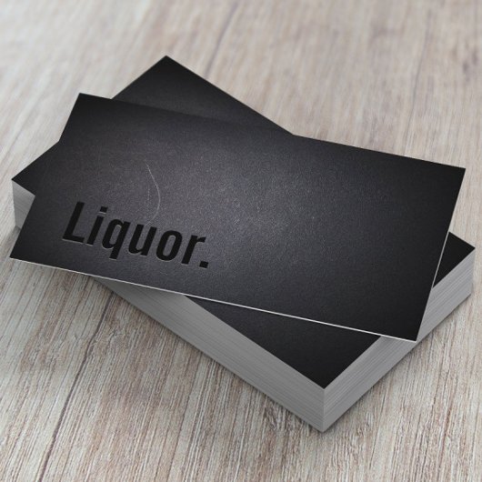 Berufliche Blackout Liquor Business Card Visitenkarte