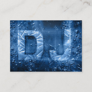 Berufliche blaue explodierende visitenkarte