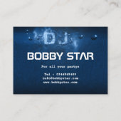 Berufliche blaue explodierende visitenkarte (Rückseite)