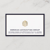 Berufliche blaue Grenze Visitenkarte (Vorderseite)