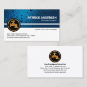 Berufliche blaue Wassertropfen Visitenkarte (Vorne/Hinten)