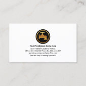 Berufliche blaue Wassertropfen Visitenkarte (Rückseite)