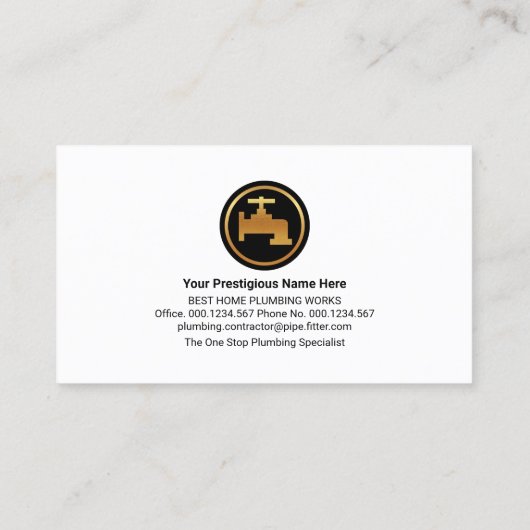 Berufliche blaue Wassertropfen Visitenkarte (Rückseite)