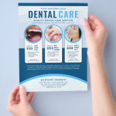Berufliche Blue Dental Care Werbung Flyer (Hand)