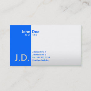 berufliche Blues Visitenkarte