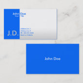 berufliche Blues Visitenkarte (Vorne/Hinten)