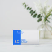 berufliche Blues Visitenkarte (Stehend Vorderseite)