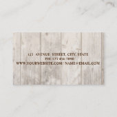 Berufliche Blütenfeder, Lippen, Holzstruktur Visitenkarte (Rückseite)