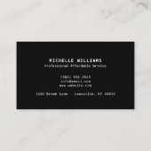 Berufliche Bodenbelag- und TilerVisitenkarte Visitenkarte (Rückseite)