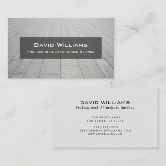 Berufliche Bodenbelag- und TilerVisitenkarte Visitenkarte (Vorne/Hinten)