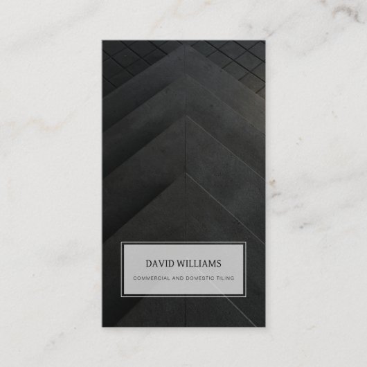 Berufliche Bodenbelag- und TilerVisitenkarte Visitenkarte (Vorderseite)