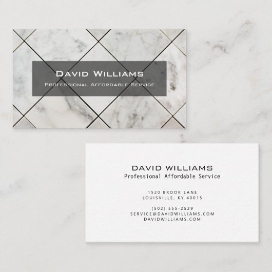 Berufliche Bodenbelag- und TilerVisitenkarte Visitenkarte (Vorne/Hinten)