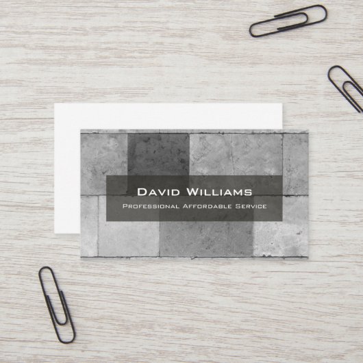 Berufliche Bodenbelag- und TilerVisitenkarte Visitenkarte (Vorderseite/Rückseite Beispiel)