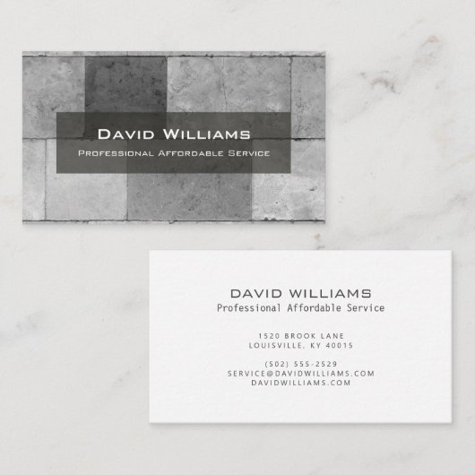 Berufliche Bodenbelag- und TilerVisitenkarte Visitenkarte (Vorne/Hinten)
