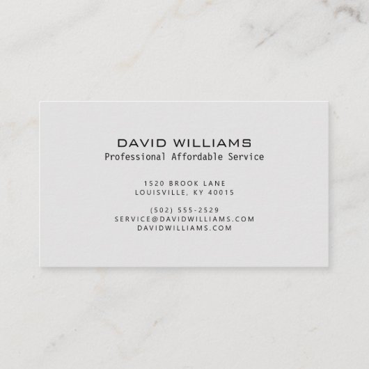 Berufliche Bodenbelag- und TilerVisitenkarte Visitenkarte (Rückseite)