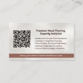 Berufliche Bodendienste - Bodeninstallation Visitenkarte (Rückseite)