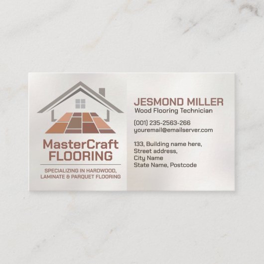 Berufliche Bodendienste - Bodeninstallation Visitenkarte (Vorderseite)